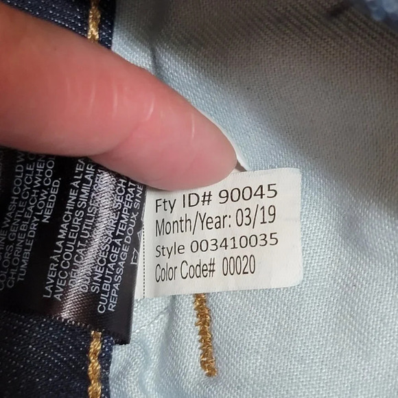 EXPRESS Womens 4 Ankle Legging Mid Rise Jeans Dark Wash Denim No Distressing - Picture 5 of 6